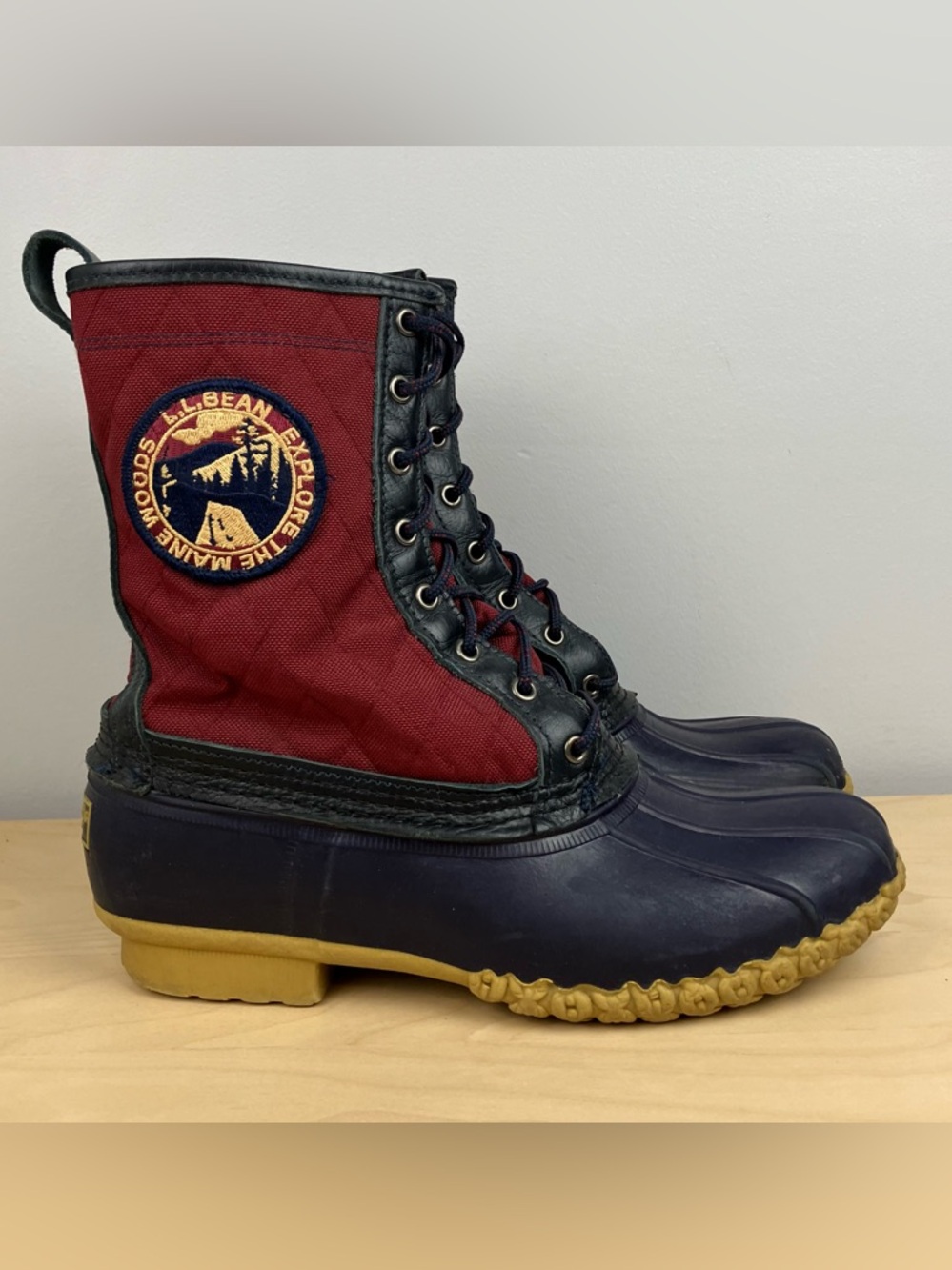 L.L. Bean Women’s Size 11.0 M 10” Quilted Duck Boots Explore The Maine Woods